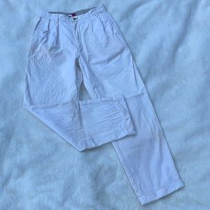 Tommy Hilfiger pleated khakis.